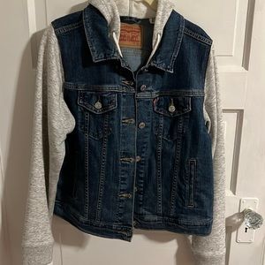 Levi’s denim trucker jacket, mixed material, XL